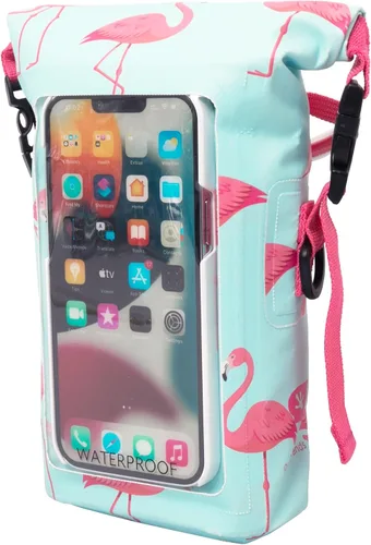 Miniatura 3 de geckobrands Bolsa impermeable para teléfono con bolsa seca de 2 L y correa ajustable, protege tu teléfono y objetos de valor mientras estás