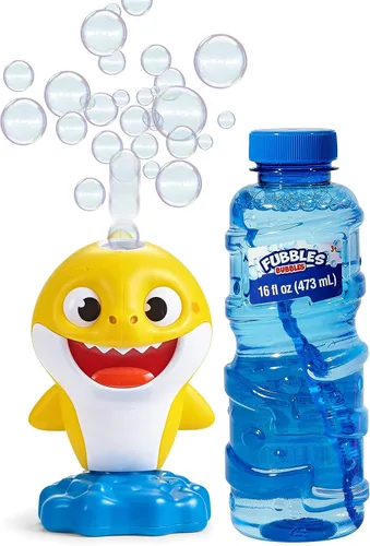 Little Kids Baby Shark - Máquina musical de burbujas SIN derrames, juguete de burbujas para bebés, niños pequeños y, exclusivo de juguetes de Amazon