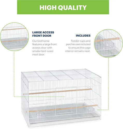 Miniatura 3 de Prevue Productos para mascotas Jaula para aves Blanca Blanco