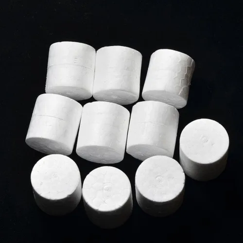 Miniatura 5 de 10 piezas de material de espuma con forma de cilindro para niños, juguetes hechos a mano, manualidades, 1.5x1.5 in