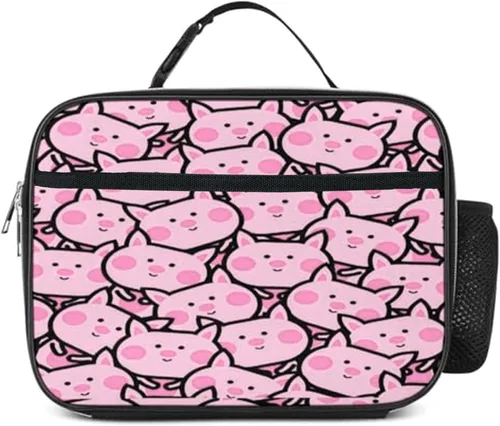 Miniatura 6 de Bolsa de almuerzo de mármol azul aislada reutilizable para niños y niñas, bolsa térmica térmica para hombres, mujeres, escuela, trabajo, picnic