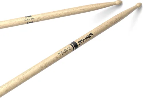 ProMark Baquetas de batería Classic Attack 5A Shira Kashi Oak Drumsticks, punta ovalada de madera, un par