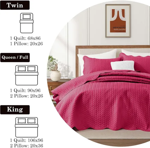 Miniatura 104 de MOONLIGHT20015 Edredón tamaño King (106 x 96 pulgadas) con 2 fundas de almohada (20 x 36 + 2 pulgadas) para todas las estaciones, juego de cama Azul