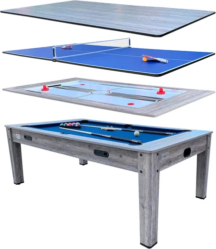 Miniatura 4 de RACK Luxor - Mesa giratoria de 7.5 pies, 4 en 1, multijuego para billar y pool