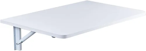 Miniatura 3 de Mesa plegable de pared para computadora portátil que ahorra espacio, escritorio plegable con marco de metal, mesa de utilidad para oficina y hogar