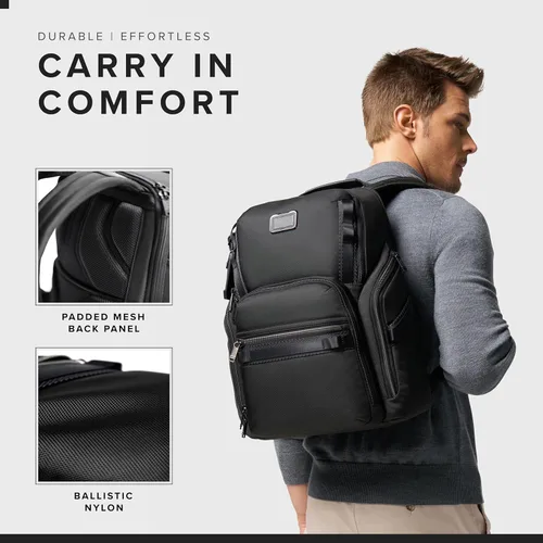 Miniatura 5 de TUMI - Mochila de Búsqueda Alpha Bravo - Mochila para portátil para hombres y mujeres - Mochila para trabajo y viajes - 17.0" X 14.0" X 8.3", Negro