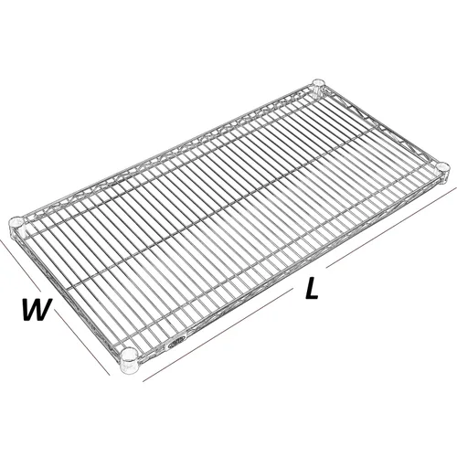 Miniatura 2 de Nexel Estante de alambre adicional para estanterías de alambre, capacidad de 600-800 libras, 14 pulgadas de ancho x 54 pulgadas de largo, acabado