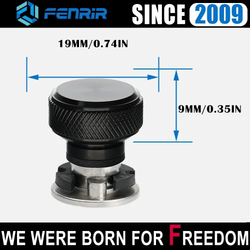 Miniatura 5 de Fenrir Kit de base de tornillo de asiento de liberación rápida personalizada de acero inoxidable 304 acabado negro para Harley Davidson 1997-ahora