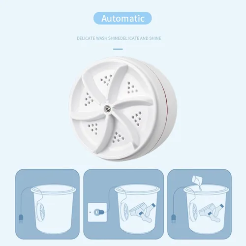 Miniatura 6 de Mini lavadora portátil, lavadora de viaje USB, lavadora de ropa para el hogar, negocios, viajes, sala de universidad, caravana, camping, calcetines