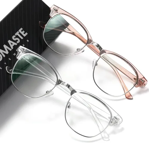 Miniatura 28 de Gafas de Luz Azul para Mujer/Hombre Gafas de Computadora de Luz Azul para Mujeres/Hombres A04-cristal marco plateado