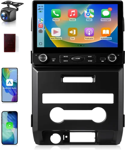 VQU Estéreo de coche para Ford F150 2009 a 2012, actualización de radio de coche de 10.2 pulgadas para F-150 2010 2011 Manual A/C, Android 13