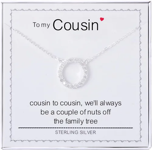 Miniatura 30 de Collar para mujeres y niñas, collar de círculos de plata de ley, collar de fuerza de coraje, guerreros, ideas de regalos