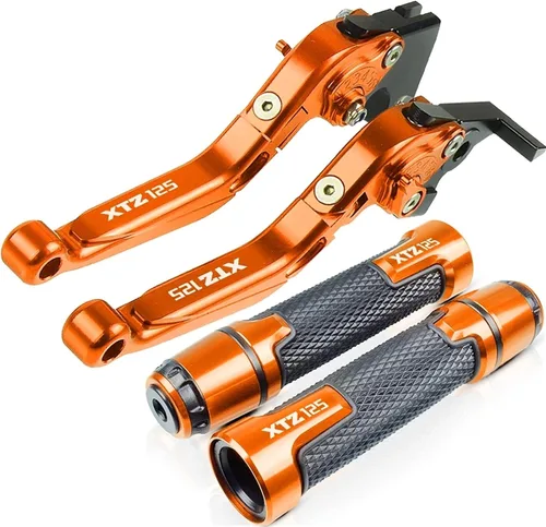 Palancas Manillar para Yamaha XTZ125 XTZ 125 2014 2015 Accesorios de carreras de motocicletas CNC Palancas de embrague de freno Manillar Mango de