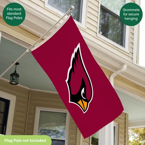 Miniatura 6 de Bandera de casa al aire libre duradera de 3 x 5 pies de los Arizona Cardinals de la NFL con ojales Bandera y cartel del equipo deportivo Bandera