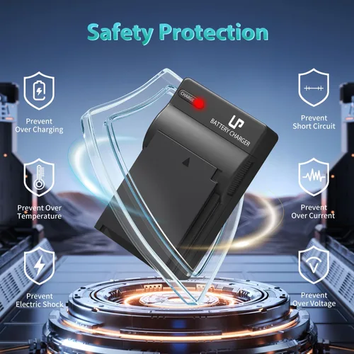 Miniatura 3 de LP Paquete de cargador de batería LP-E10, 1 paquete de batería y cargador, compatible con Canon EOS Rebel T3, T5, T6, T7, T100, 1100D, 1200D, 1300D