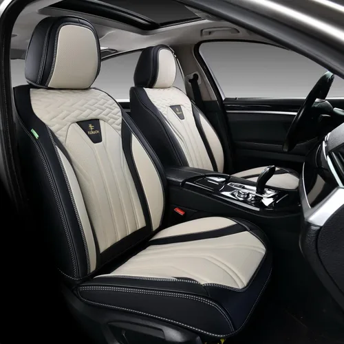 Miniatura 26 de FLORICH Fundas de asiento para automóviles, fundas de asiento impermeables, fundas de asiento de cuero para automóvil, paquete de 2, protector