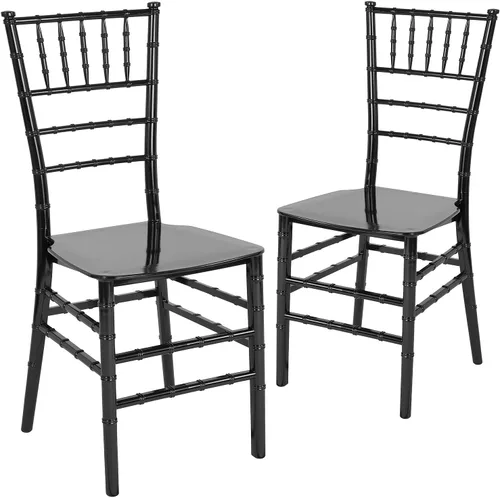 Miniatura 10 de Flash Furniture Silla Chiavari apilable de resina de caoba serie HERCULES