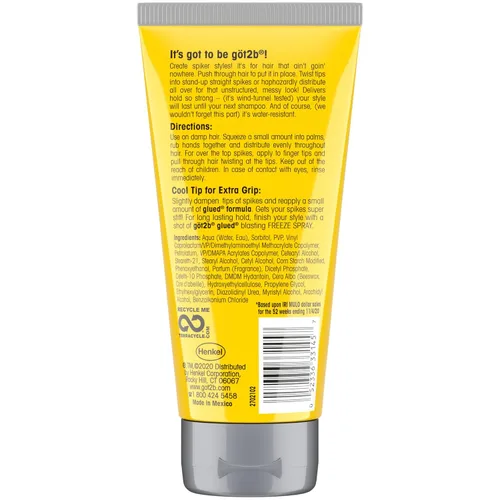 Miniatura 6 de Got2B Gel Fijador para Peinado con Puntas 2 tubos de 6 oz + 1 tubo de viaje de 1.25 oz