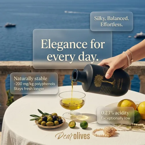 Miniatura 3 de Dear Olives™ Aceite de oliva virgen extra mediterráneo suave, cosecha temprana prensado en frío, sabor equilibrado y polifenoles, perfecto