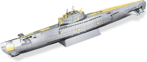 Piececool Rompecabezas de metal 3D para adultos, kit de construcción de modelos de metal submarino militar para relajación del estrés, gran regalo