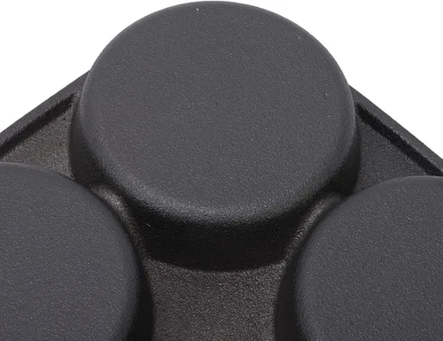 Miniatura 6 de Sartén para tortillas, sartén para huevos de 4 tazas con mango de madera para desayuno, panqueques, tortillas