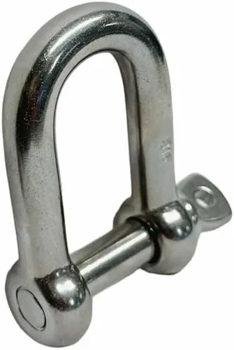 Miniatura 2 de 10 pieza 5/32" Cadena D Grillete de acero inoxidable con tornillo Pin 150 Lb