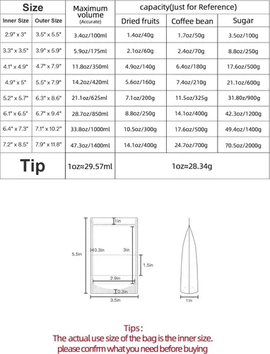 Miniatura 2 de FireKylin 100 bolsas de papel marrón con ventana, bolsas de pie de 3.5 x 5.5 pulgadas, bolsas de almacenamiento de alimentos con cremallera