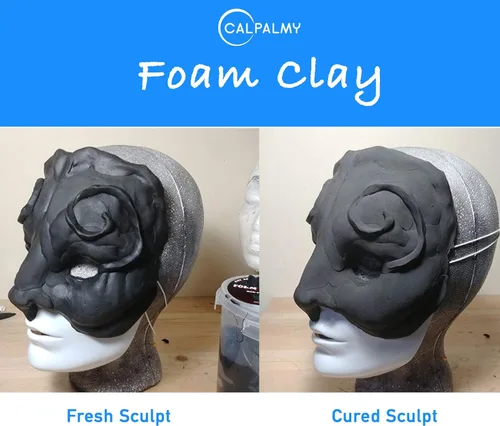 Miniatura 4 de Arcilla de espuma moldeable para cosplay (negro) – Alta densidad y alta calidad para diseños intrincados Se seca al aire a la perfección