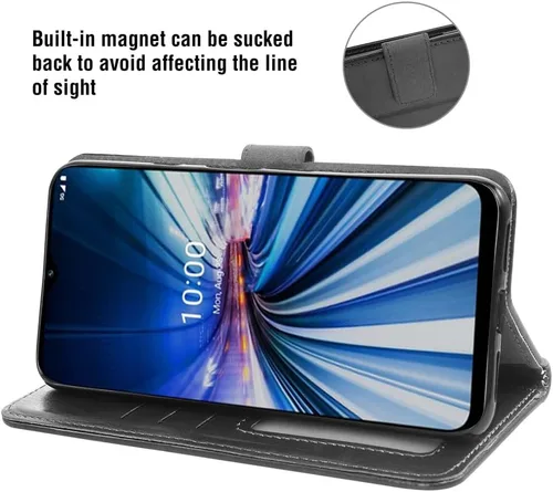 Miniatura 3 de Compatible con Boost Mobile Celero 5G Plus de 7 pulgadas 2023 (no 2024/Celero 3 5G Plus) Funda tipo cartera de vidrio templado, protector