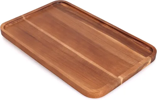 Miniatura 11 de Pequeñas Bandejas de Madera Rectangulares Mini Tablas de Charcutería Tablas de Servir de Madera de Acacia Decoración del Hogar Tabla de Queso Platos
