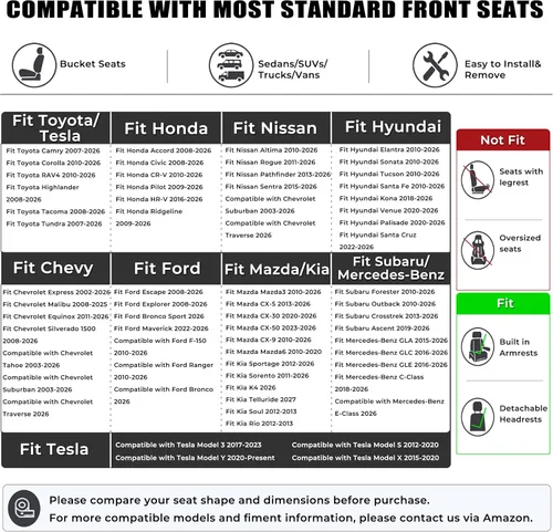 Miniatura 5 de Black Panther 1 par de fundas protectoras de lujo para asientos delanteros, cojines protectores para el fondo del asiento, antideslizantes