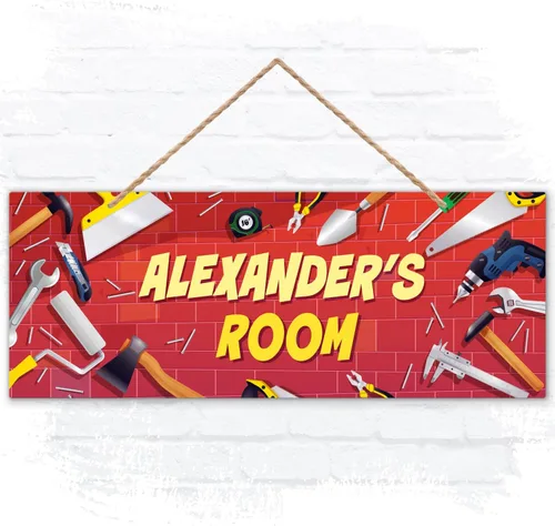 Miniatura 8 de Letrero personalizado con nombre de niña/niño, letrero decorativo personalizado para dormitorio de niños, tienda de campaña de castillo, Navidad