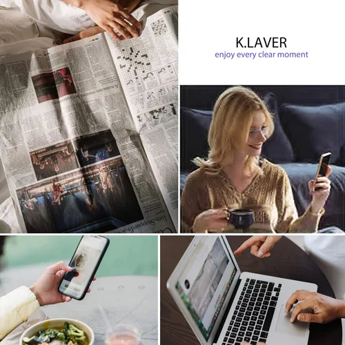 Miniatura 7 de K.LAVER Lentes de lectura de lente completa, bloqueo de luz azul, protección UV400, lentes de sol con lentes de lectura para hombres y mujeres, 3.5x