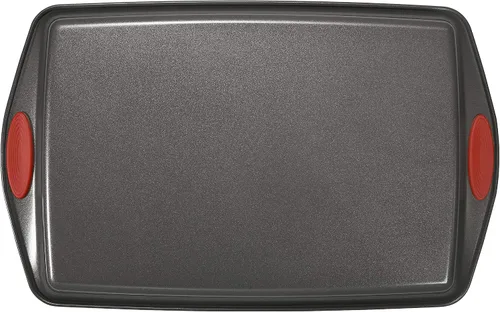 Miniatura 4 de Rachael Ray Utensilios antiadherentes para hornear con agarres que incluyen sartén antiadherente, bandeja para hornear, moldes para pasteles y Puños