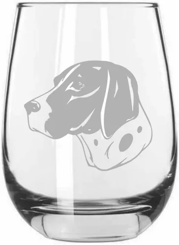 Miniatura 239 de Sakhalin Husky Dog - Copa de vino grabada personalizada de 15.25 onzas sin tallo