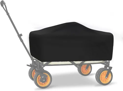 Cubierta de carro utilitario para exteriores, impermeable, plegable, para jardín, 44.5 pulgadas de largo x 22 pulgadas de ancho x 20 pulgadas de