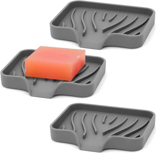 Miniatura 13 de AIMAIAIMAI Estuche de viaje para dos barras de champú – Compatible con barras de champú y acondicionador sólido Kitsch, contenedor grande de jabón