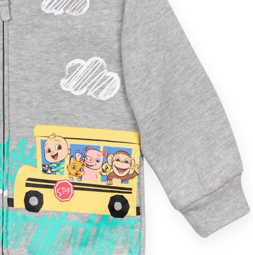 Miniatura 6 de CoComelon JJ - Sudadera con capucha de forro polar con cremallera y chip de sonido iTalk