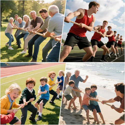 Miniatura 6 de GOTHINK Cuerda de tira y afloja para niños y adultos, juegos de fiesta de cumpleaños para reuniones familiares, para campamento, picnic, patio