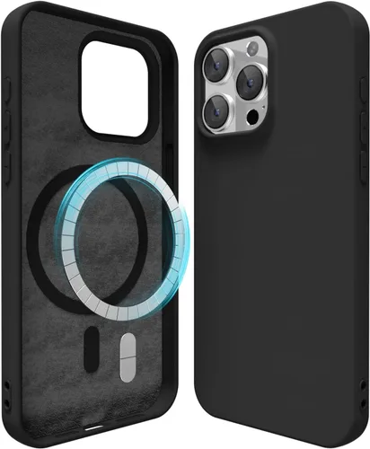 Miniatura 188 de oakxco Funda de silicona para iPhone 12 Pro Max, magnética, compatible con carga inalámbrica Magsafe, cubierta protectora de goma suave y delgada