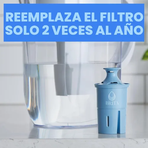 Miniatura 3 de Reemplazos de filtro Brita para jarras de agua y dispensadores, Elite, certificado NSF para eliminar el 99% del plomo, 2 unidades, azul