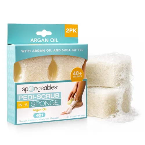 Miniatura 23 de Spongables Pedi Scrub - Esponja exfoliante para pies de 5+ lavados, lavanda, 6 unidades Aceite de árbol de té de lavanda Viaje