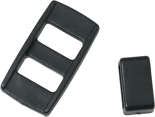Miniatura 2 de MEETOOT 4PCS correa de cámara ajustar hebilla con soporte de plástico para correas de cámara Accesorios de equipaje, Negro