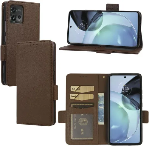 Miniatura 108 de Funda de piel sintética compatible con Motorola Moto E22 4G, funda de piel sintética compatible con Motorola Moto E22i 4G, color negro