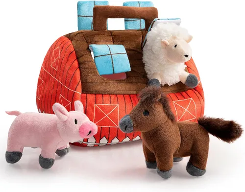 Miniatura 14 de Hollypet Hide and Seek - Juguete chirriante para perro, rompecabezas interactivo diseñado para cachorros, juguetes de peluche para cachorros, abejas