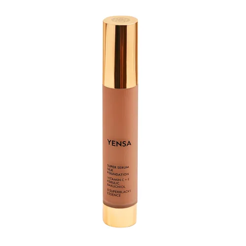 Miniatura 10 de YENSA Base de maquillaje de suero – Base de cobertura completa súper sedosa enriquecida con péptidos, vitamina C y ácido ferúlico para ayudar a