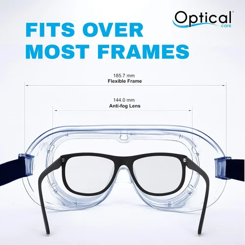 Miniatura 5 de Gafas de seguridad registradas por la FDA, antivaho que se adaptan sobre las gafas, resistentes a los arañazos, laboratorio, ciencia, química