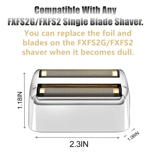 Miniatura 3 de Lámina de repuesto para afeitadora y cortadores compatibles con las maquinillas de afeitar eléctricas BaBylissPRO FXFS2, cabezal de repuesto 1Paquete
