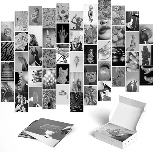 Miniatura 15 de Y2K BOO Kit de Collage de Pared Dark Academia - 50 Fotos Clásicas y Misteriosas de 4"x6" para Decoración de Dormitorio, Regalo para Chicas