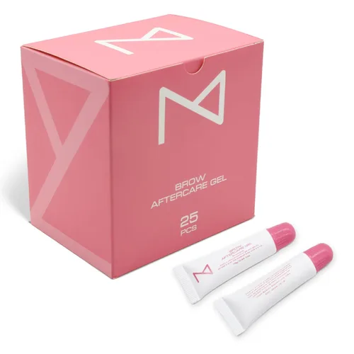 M - Paquete de 25 ungüentos de gel A&D para cuidado posterior de cejas para microblading, cejas y maquillaje permanente - Alivia la piel después de